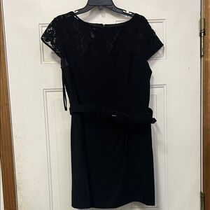 New Directions women’s size 16 Black Mini Dress with Lace